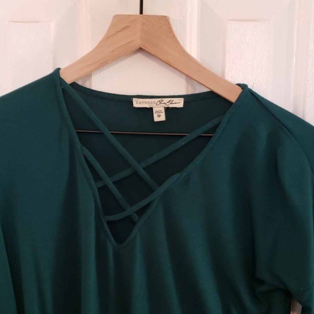 Express Green Blouse | XS